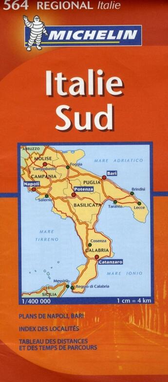 Couverture du livre « Cr 564 italie sud » de Collectif Michelin aux éditions Michelin