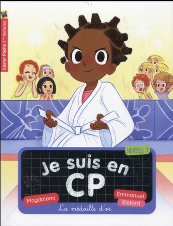 Couverture du livre « Je suis en CP t.16 : la médaille d'or » de Emmanuel Ristord et Magdalena aux éditions Pere Castor