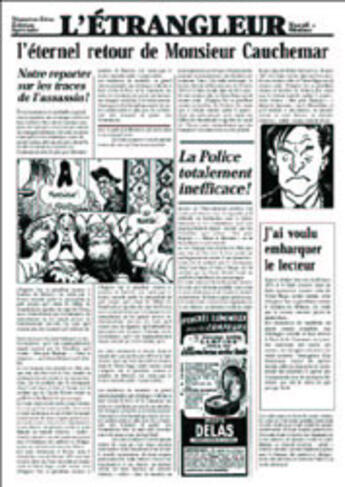 Couverture du livre « Journal de tardi t.3 l'etrangleur (le) » de Tardi aux éditions Casterman