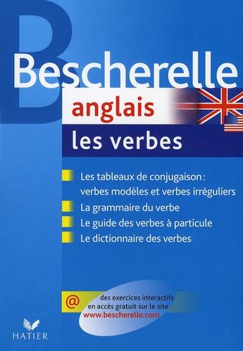 Couverture du livre « Bescherelle anglais ; les verbes » de Hourquin-D+Quenelle- aux éditions Hatier