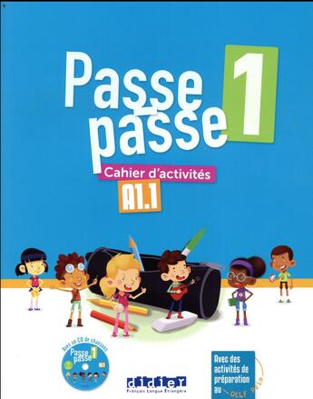 Couverture du livre « Passe-passe niv.1 - cahier + cd » de Catherine Adam aux éditions Didier