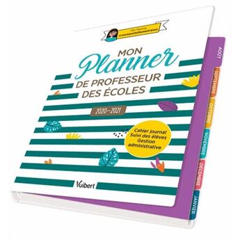 Couverture du livre « Mon planner de professeur des ecoles 2020/2021 » de  aux éditions Vuibert