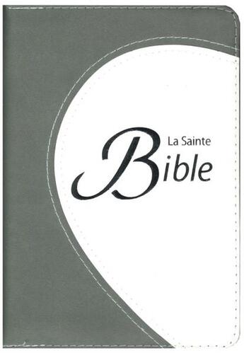 Couverture du livre « Bible Compacte Segond 1910 / Modèle souple, duotone gris, ruban marque page, tranche argentée, fermeture éclair » de Version Segond 1910 aux éditions Clc Editions