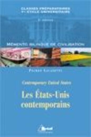 Couverture du livre « Les états-unis contemporains » de Lagayette aux éditions Breal