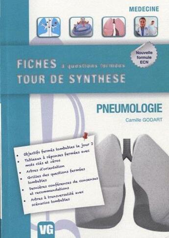 Couverture du livre « Fiches tour de synthese pneumologie » de C.Godart aux éditions Vernazobres Grego