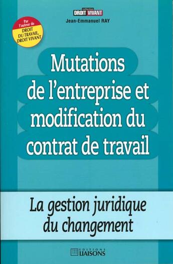 Couverture du livre « Mutation de l'entreprise » de Ray aux éditions Liaisons