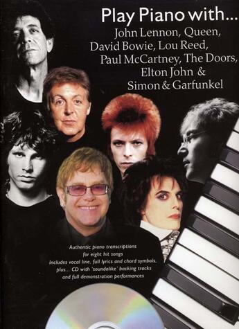 Couverture du livre « Play piano with lennon, queen, bowie ; piano » de Paul (Arrange Honey aux éditions Music Sales