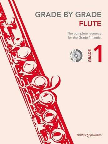 Couverture du livre « Grade by grade - flute flute traversiere +cd » de Janet Way aux éditions Boosey