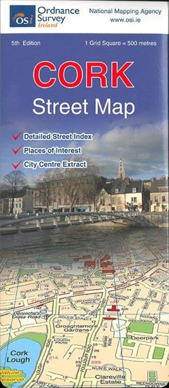 Couverture du livre « Cork street map » de  aux éditions Ordnance Survey