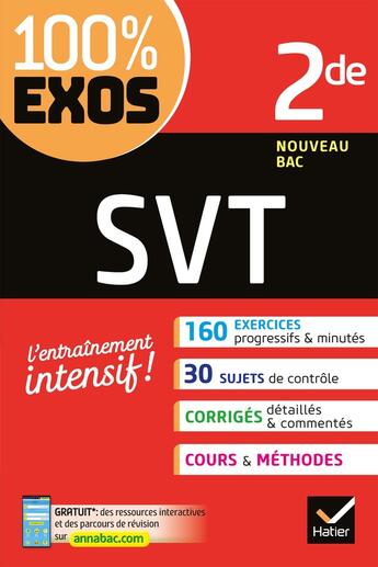 Couverture du livre « Svt 2de - exercices resolus - seconde » de Coulais/Cynober aux éditions Hatier