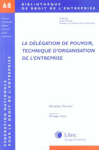 Couverture du livre « La delegation de pouvoir: technique d or » de  aux éditions Lexisnexis