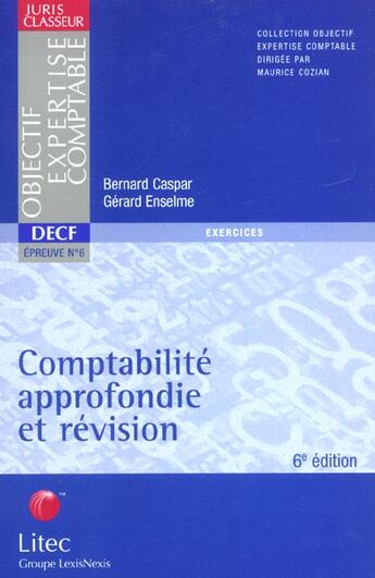 Couverture du livre « Exercices de comptabilite approfondie et revision ; 9e edition » de Bernard Caspar aux éditions Lexisnexis