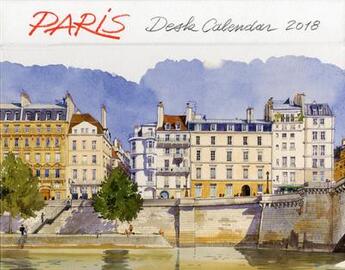 Couverture du livre « Paris - desk calendar 2018 (édition 2018) » de Fabrice Moireau aux éditions Pacifique