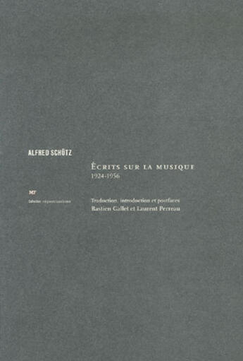 Couverture du livre « Écrits sur la musique » de Alfred Schutz aux éditions Editions Mf