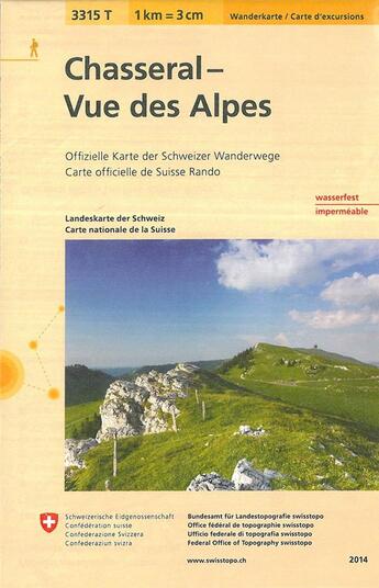 Couverture du livre « Chasseral-vue des alpes indechirable et resistante eau » de  aux éditions Ofts