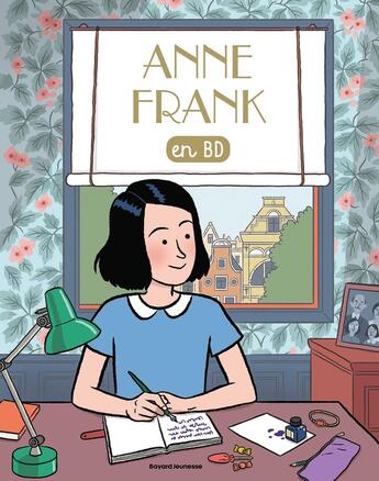 Couverture du livre « Anne Frank en BD » de Cleo Germain et Sophie Pelloux-Prayer aux éditions Bayard Soleil