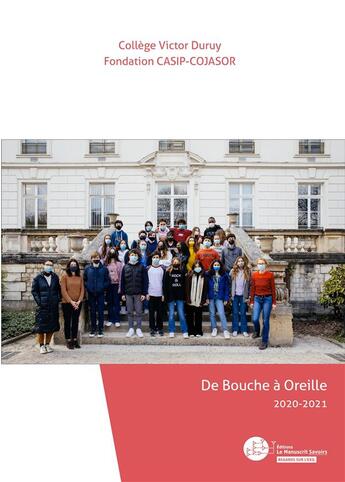 Couverture du livre « De bouche à oreille (2020-2021) » de  aux éditions Le Manuscrit