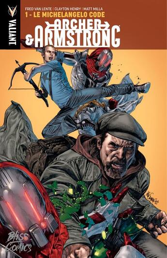 Couverture du livre « Archer and Armstrong - Tome 1 - Le Michelangelo Code » de Fred Van Lente aux éditions Bliss Comics