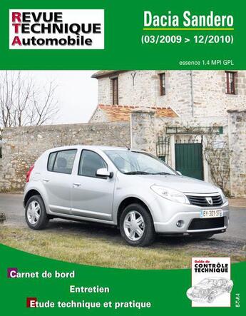 Couverture du livre « Dacia sandero - 03-2009>12-2010 » de Etai aux éditions Etai