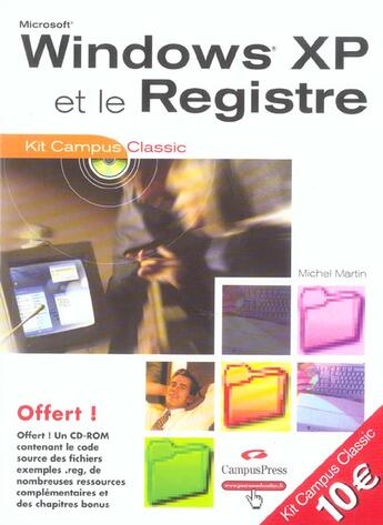 Couverture du livre « Windows xp et le registre » de Michel Martin aux éditions Campuspress