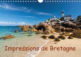 Couverture du livre « Impressions de bretagne calendrier mural 2018 din a4 horizon - la bretagne le pays entoure pa » de Hoffmann K aux éditions Calvendo