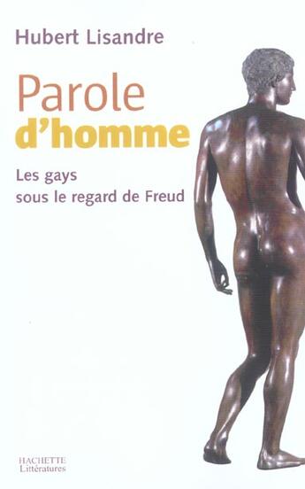 Couverture du livre « Parole d'homme » de Hubert Lisandre aux éditions Hachette Litteratures