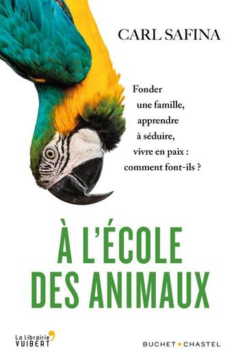 Couverture du livre « À l'école des animaux ; fonder une famille, apprendre à séduire, vivre en paix : comment font-ils ? » de Carl Safina aux éditions Buchet Chastel