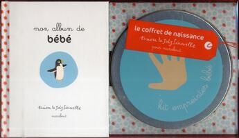 Couverture du livre « Coffret de naissance ; kit empreintes bébé » de Tinou Le Joly Senoville aux éditions Marabout