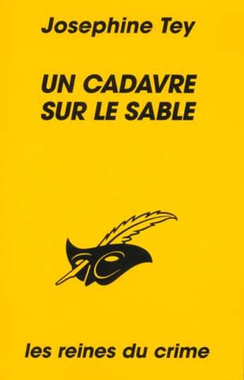 Couverture du livre « Un Cadavre Sur Le Sable » de Josephine Tey aux éditions Editions Du Masque