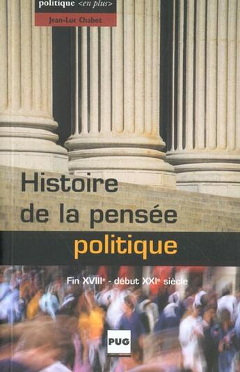 Couverture du livre « Histoire de la pensée politique » de Chabot aux éditions Pu De Grenoble