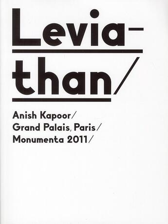 Couverture du livre « Leviathan / Anish Kapoor ; livret d'artiste » de  aux éditions Reunion Des Musees Nationaux