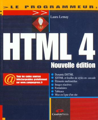 Couverture du livre « Le Programmeur Html 4 Nle D » de Lemay/Tyler aux éditions Campuspress