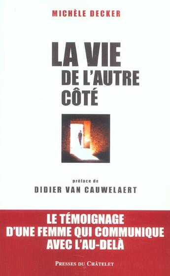 Couverture du livre « La vie de l'autre côté » de Decker-M aux éditions Archipel