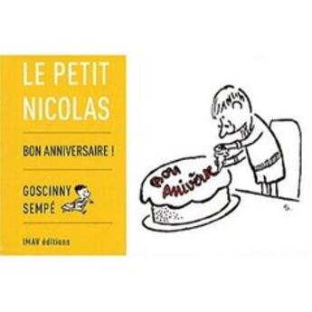 Couverture du livre « Bon anniversaire » de Goscinny/Sempe aux éditions Imav