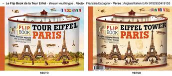 Couverture du livre « Le flip book de la tour eiffel, version multilingue augmentee 2021 » de Olivier Gautier aux éditions Holly