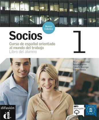 Couverture du livre « Socios y colegas t.1 ; espagnol ; A1-A2 ; libro del alumno (édition 2007) » de  aux éditions La Maison Des Langues