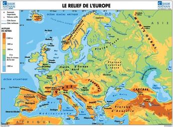 Couverture du livre « Carte europe relief/politique » de  aux éditions Eduscope