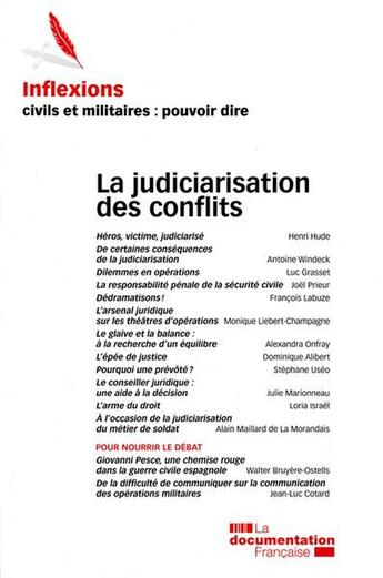 Couverture du livre « La judiciarisation des conflits » de  aux éditions Documentation Francaise