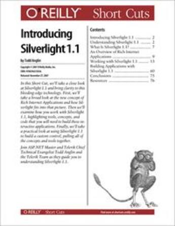 Couverture du livre « Introducing Silverlight 1.1 » de Todd Anglin aux éditions O Reilly