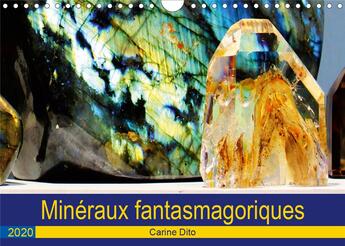 Couverture du livre « Mineraux fantasmagoriques calendrier mural 2020 din a4 horizontal - photographies artistiques de m » de Carine Dito aux éditions Calvendo