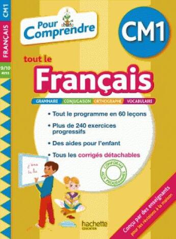 Couverture du livre « Pour comprendre francais cm1 » de Dieny Magali aux éditions Hachette Education