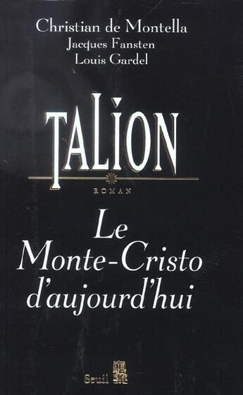 Couverture du livre « Talion » de Fansten/Gardel aux éditions Seuil