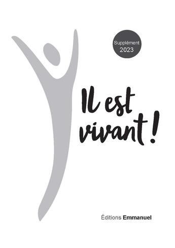 Couverture du livre « Supplément 2023 Carnet de chants Il est vivant ! » de Collectif Emmanuel M aux éditions Emmanuel