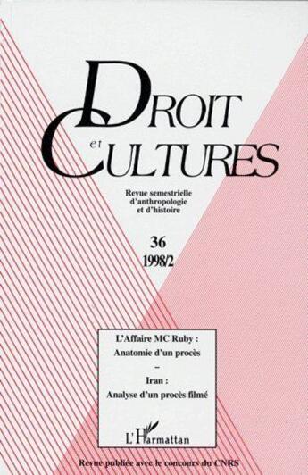 Couverture du livre « L'AFFAIRE MC RUBY : Anatomie d'un procès » de  aux éditions L'harmattan