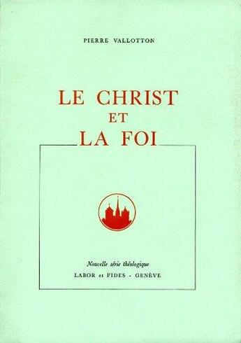 Couverture du livre « Christ et la foi lab » de  aux éditions Labor Et Fides