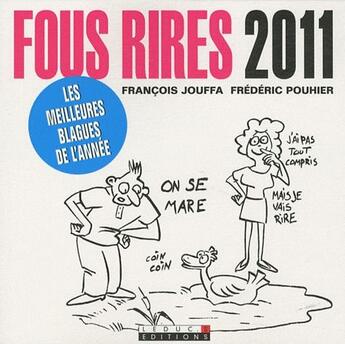 Couverture du livre « Fous rires 2011 » de Francois Jouffa aux éditions Leduc