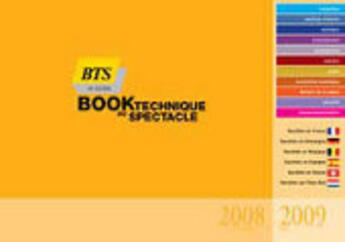 Couverture du livre « Book technique du spectacle 2008/2009 » de  aux éditions Irma