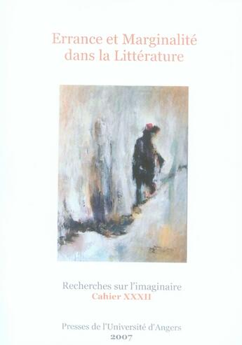 Couverture du livre « Errance et marginalité dans la littérature » de Bouloumie Arlette aux éditions Pu De Rennes