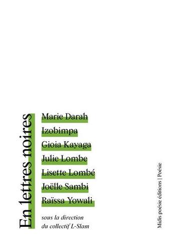 Couverture du livre « En lettres noires » de Collectif L-Slam aux éditions Les Midis De La Poesie