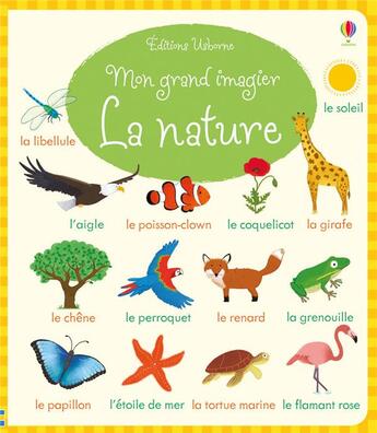 Couverture du livre « Mon grand imagier la nature » de Bathie Holly aux éditions Usborne